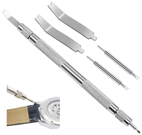 TEOZBLU 5 Pièces Outil en Acier Inoxydable Compatible avec Goupilles de Montres/Bracelets