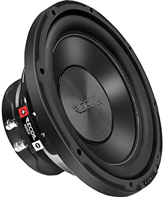 RECOIL IRW8D4 Auto Subwoofer 8 Zoll (20cm) Dual 4 Ohm 400W | 200W RMS, 2 4-Lagen Schwingspule, Competition Papier-Membran, NBR-Sicke, Luftstromkühlung