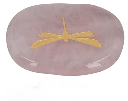 Keenso Slim Hand Flatterer with Dragonfly Motif, Relaxing Balance Stone