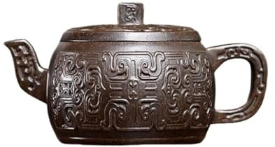 Tea Kettle Vintage Original Ore Bronze Mud War Drum Teapot Office Tea Making Teapot Small Tea Pot