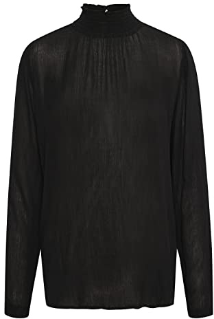 KAFFE Damen Bluse Langarm Trine Damen Bluse Stehkragen Langarm Elegant Shirt Lange Ärmel