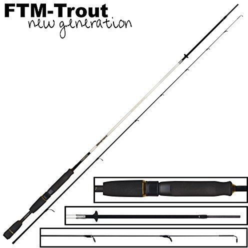 FTM Sniper 198cm 0-3,5g - Ultra Light Rute zum Forellenangeln, Angelrute zum leichten Spinnfischen auf Forelle, Forellenrute