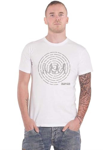 T-Shirt # L White Unisex # Abbey Road Songs Swirl