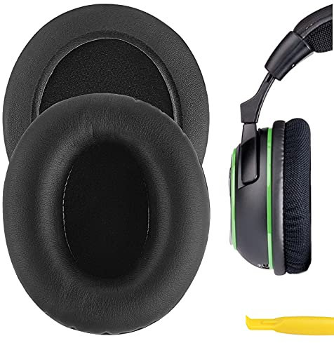 Geekria QuickFit Ersatz-Ohrpolster für Turtle Beach Ear Force Stealth 520 500X Call of Duty Black Ops II Kilo Tango Ghosts Gaming Kopfhörer Ohrpolster Headset Ohrpolster (schwarz)