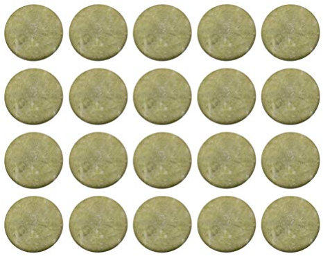 Healifty 20pcs Eyelash Extension Jade Stone Glue Lashes Jade Stone Adhesive Pallet Fake Eye Lash Base