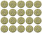 Healifty 20pcs Eyelash Extension Jade Stone Glue Lashes Jade Stone Adhesive Pallet Fake Eye Lash Base