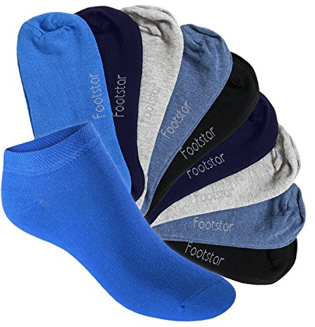 Footstar EVERYDAY! 10 Paar Kinder Sneaker Socken für Mädchen & Jungen Kurze Socken