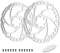 RUJOI Fahrrad Bremsscheibe 180mm 6 Loch – Hochleistungs-Bremsscheiben für MTB und E-Bikes – Robuste Edelstahl-Bremsscheiben – Inklusive Befestigungsschrauben