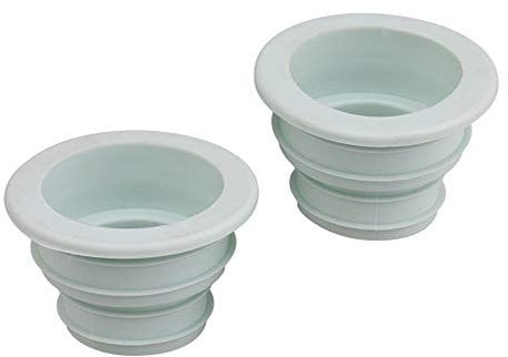 Lot de 2 bouchons de tuyau de vidange pour machine à laver, salle de bain, cuisine, vert