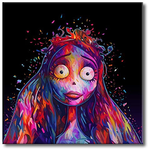 Shukqueen Kit de peinture par numéros avec pinceaux, pigments et toile pour adultes, enfants, débutants - 40,6 x 50,8 cm - Sally (sans cadre)