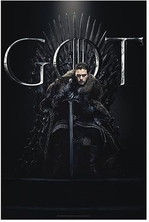 Spreadshirt Game Of Thrones Jon Schnee GOT Poster 20x30 cm, One size, Weiß