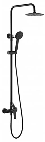 Columna de ducha monomando negro mate Belgica Imex BDZ044/NG