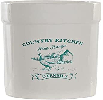 Bote para Utensilios De Cocina Dkd Home Decor Blanco Verde Dolomita (12.5 X 12.5 X 17.5 Cm)