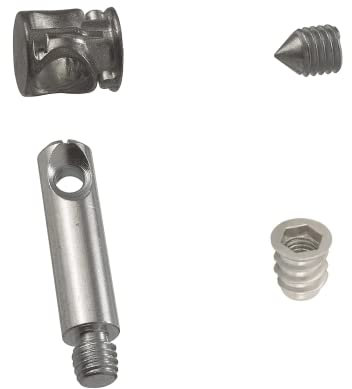 EVOTRADE KIT 50 Pezzi - Ferramenta Completa per Giunzione Assemblaggio Montaggio Mobili - Barilotto 16MM + Grano M10 + Tirante + Bussola