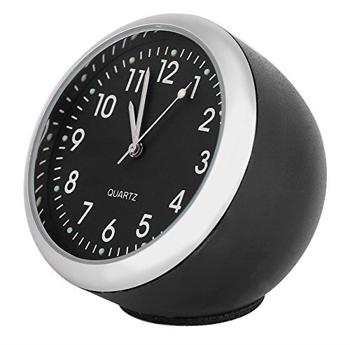 Greensen Auto-Armaturenbrett-Digitaluhr, Mini-Auto-Quarzuhr, Digitale Zeigeruhren, Dekoration mit Nachtlichtuhren, Leuchtende Autouhr für Armaturenbrett, Boot, Fahrrad, Zuhause, Autos, Boot, Fahrrad