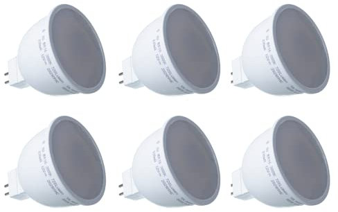 LED-Lampe MR16 GU5.3 12 V, 8 W = 64 W 720 Lumen, Ø50 mm, Höhe 56 mm (6, 6500 K)