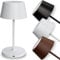 charlique® LED Tischlampe kabellos (weiß) - Dinner Light 24 cm - Akku Tischleuchte mit USB, für innen und außen, warmes Licht - wetterfest für Balkon, Terrasse & Garten