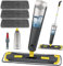 Homgif Fregona Mopa con Pulverizador, Spray Mop 780ML Mopas de Limpieza Suelos, Fregona Microfibra para el Hogar, Cocina, Madera Dura, Madera, Cerámica con 3 Almohadillas de Repuesto