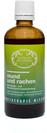 RATHAUS APOTHEKE WIEN Knospenextrakt - Gemmotherapie - Mund & Rachen | Pflanzliche Pflege für Mund- & Rachenschleimhaut | 100 ml Tropfen (enthält Alkohol)