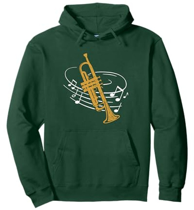 Trompeten Noten Blasmusik Orchester Instrument Trompete Pullover Hoodie