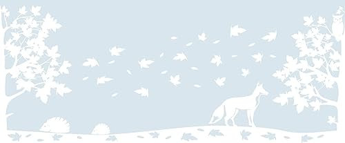 d-c-fix Fensterbilder Woodland - statisch selbsthaftend & wiederverwendbar - Weihnachten Fensterdeko innen Weihnachtsdeko Fenster-Sticker Fensterfolie Winter-Deko Winterlandschaft 20 x 150 cm