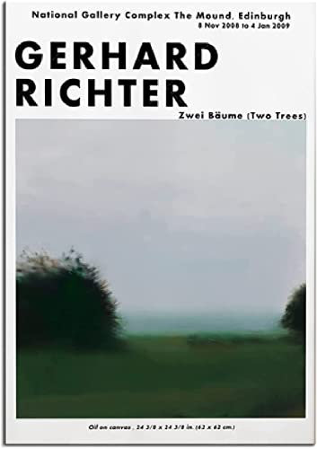 UDERUI Gerhard Richter Poster Ausstellung Wandkunst Gerhard Richter Drucke Gerhard Richter Leinwandgemälde Für Zuhause Wanddekoration Bild 40x60cmx1 Kein Rahmen