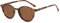YAMEIZE Sonnenbrille Polarisiert Rund für Damen-Vintage Retro Runde Kleine Kreis Sonnenbrille für Fahren Angeln Leopard Braun