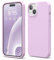 elago Cover Silicone Liquido Compatibile con iPhone 15 Case, Custodia Silicone Premium, Protezione Completa [Struttura Antiurto a 4 Strati], Fodera in Morbida Microfibra Antigraffio (Lilla Chiaro)
