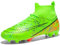 VTASQ Fußballschuhe Herren High Top Spike Kunstrasen Fussballschuhe Kinder Jungen Stollen Cleats Professionelle Athletics Trainingsschuhe Outdoor Sport Fußball Stiefel Grün EU 41