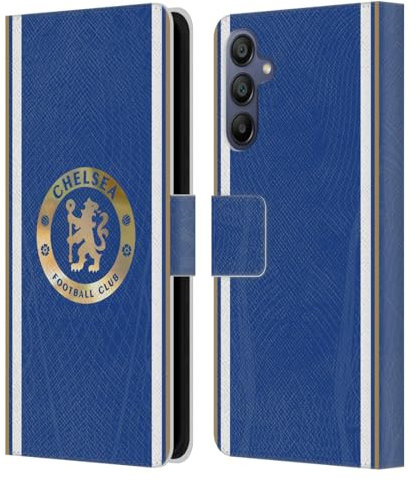 Head Case Designs Officially Licensed Chelsea Football Club Home 2023/24 Kit Leather Book Flip Case Cover Compatible With Samsung Galaxy A15