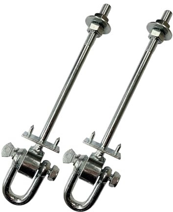 2er-Set Schaukelhaken Gewinde M12 Bolzenlänge 190 mm Sicherheitsschaukelhaken mit Schäkel