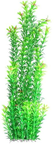 Plantes D'Aquarium 50 Cm Plante Aquatique Artificielle Aquarium Grandes Plantes en Plastique avec Fleurs Fausses Plantes D'Aquarium DéCoration 20.5 Pouces Fond D'Aquarium