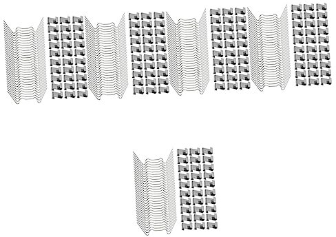 OQHAIR 500 Pcs Greenhouse Z-Clips Wire Kit Steel Wire Greenhouse Panels Devices Greenhouse Glazing z Overlap Clips Greenhouse Glazing w Wire Clips Greenhouse Fixing Clamps Repair Fixture