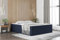 Fun Möbel Boxspringbett Dachschräge Bett PRIMA Stoff Soro in Überlänge (Blau, 140x220 cm)