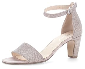 Gabor Damen Riemchensandalen, Frauen Sandalen,Absatz,Sommerschuhe,Freizeitschuhe,offene Schuhe,Strandschuhe,rosato/Rouge,36 EU / 3.5 UK
