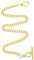 COLLBATH Taschenuhr Taschenuhrkette Hummerschere Schlüsselanhänger-Clip Jeans- -Kette Kettenhalskette Abreißverschluss Halskettenkette Karabinerhaken Schwere Ausführung Halter Metall Golden