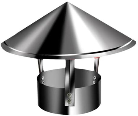 Kaminabdeckung Schornsteinabdeckung Regenhaube Edelstahl 100mm,150mm,160mm Runder Dach-Regenhaube Kamin Schornstein Abdeckung for Kamin- Und Ofenleitungen(300mm*500mm)