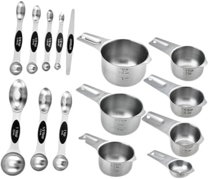 CIYODO 1 Juego Juego De Cuchara Medidora Taza Medidora Vaso Medidor De Liquidos Frasco Fabricante Granos De Café Contenedores Tazas Medidoras Jarabe Escala Horneado Gramo Acero Inoxidable