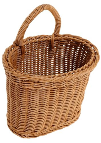 PAMINGONO Wandbehang Aufbewahrungskorb, Wandkörbe Zur Aufbewahrung, Geflochtener Küchenkorb, Große Geflochtene Körbe Zur Aufbewahrung, Geflochtener Aufbewahrungskorb, Geflochtene Wandkörbe,