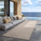 Carpettex Outdoor Teppich wetterfest Beige 80x250 cm Läufer, UV-beständig, ideal für Küche, Balkon, Terrasse auch Wohnzimmer und Esszimmer, Skandinavisches Boho-Design, Pflegeleicht