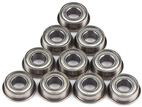 Doppelte Abgeschirmte Flanschkugellager für Ruhige Leistung und Langlebigkeit | 10pcs Mini -Stahllager 6x13x5 Mm für Elektromotor- und 3D -Druckeranwendungen