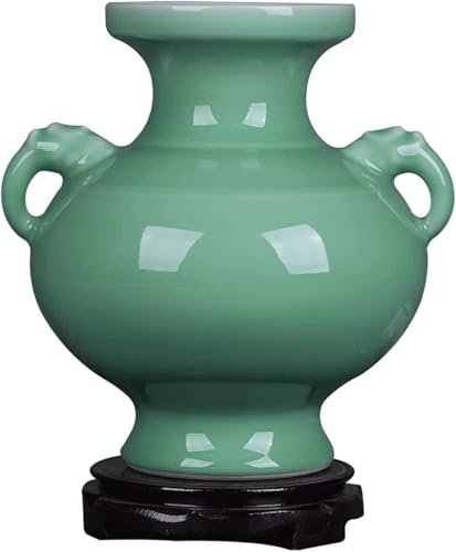 KJHONG Vase Blume Keramik 26,7 cm Porzellan Blumenarrangement Chinesische Retro Amphore