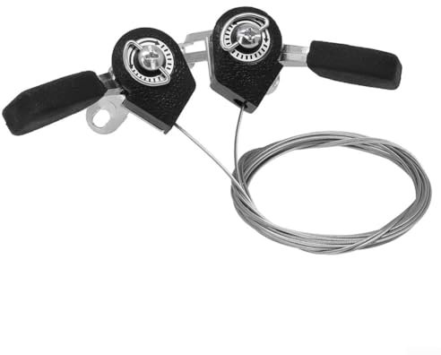 WIIYENA Ensemble de leviers de changement de vitesse pour vélo 3 x 6/3 x 7 vitesses - Pour VTT, loisirs, vélos pliants - Guidon de 22,2 mm