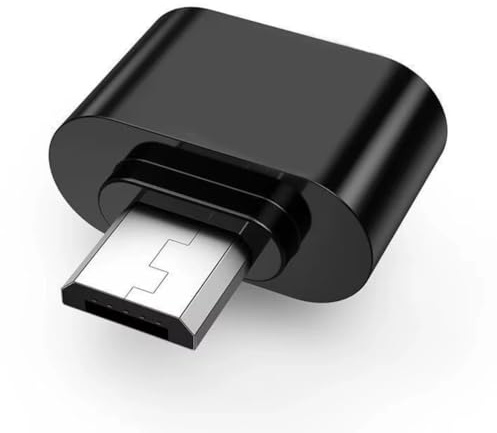 FPC Black Standard USB-A to Micro USB OTG Converter Adapter 2.0