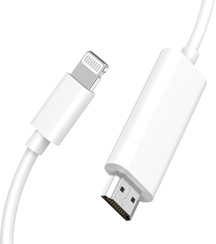 [Apple MFi Certified] Apple Lightning to HDMI Cable Adapter for iPhone,1080P Lightning to HDMI Digital AV Adapter HDTV Cord Compatible with iPhone 14 13 12 11 Pro Max XS XR X 8 to TV Projector Monitor