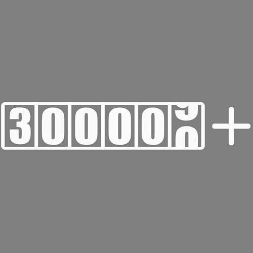 Decus 300000 Kilometer TACHO L 1166 (weiß) // Sticker OEM JDM Style Aufkleber