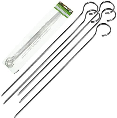 Unbekannt Jean Products 10 spiedini per barbecue, in acciaio inox, 31 cm
