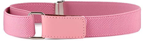 Ladeheid Kinder Gürtel Ohne Schnalle Elastischer Kindergürtel für Jungen und Mädchen 0-15 Jahre 32-90 cm P15 (Rosa, 1-6 Jahre)