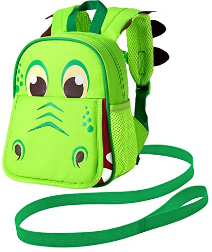 gxtvo Toddler Backpack Leash, 9.5 Kids Dinosaur Safety Leashes Bookbag for Boys Children