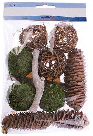 GLOREX Potpourri Pommes de pin, Bois, Marron/Vert, 100 g